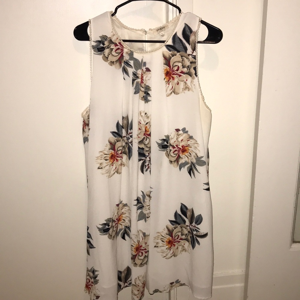 Umgee Cream Floral Dress